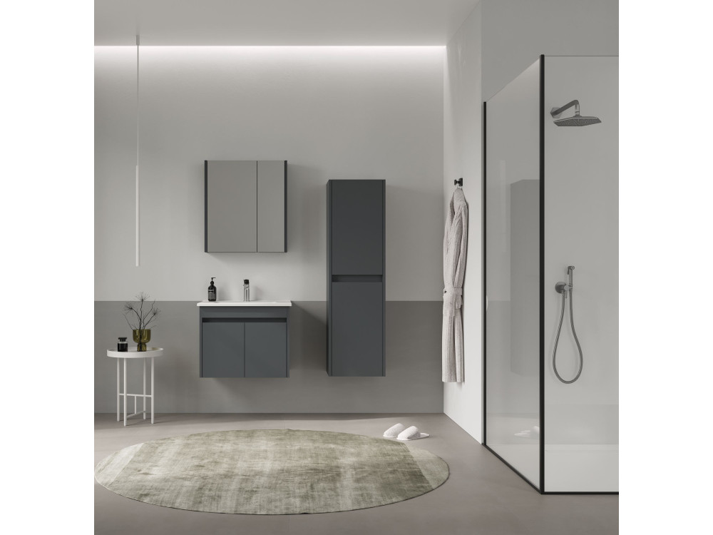 Waschtischunterschrank „Side 65 v2“ – 65 x 45 x 52 cm – Anthrazit matt
