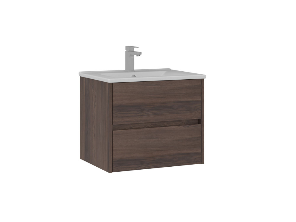 Waschtischunterschrank „Side 65 v2“ – 65 x 45 x 52 cm – Dark Walnut