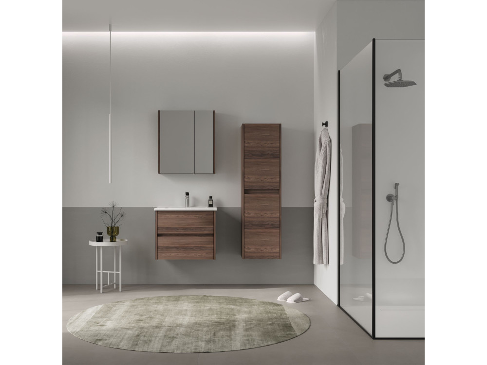 Waschtischunterschrank „Side 65 v2“ – 65 x 45 x 52 cm – Dark Walnut