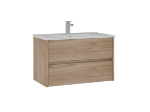 Waschtischunterschrank „Side 85 v2“ – 85 x 45 x 52 cm – Eiche