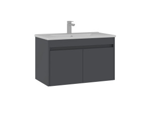 Waschtischunterschrank „Side 85 v2“ – 85 x 45 x 52 cm – Anthrazit matt