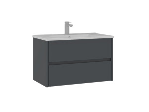Waschtischunterschrank „Side 85 v2“ – 85 x 45 x 52 cm – Anthrazit matt