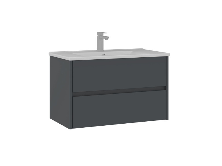 Waschtischunterschrank „Side 85 v2“ – 85 x 45 x 52 cm – Anthrazit matt
