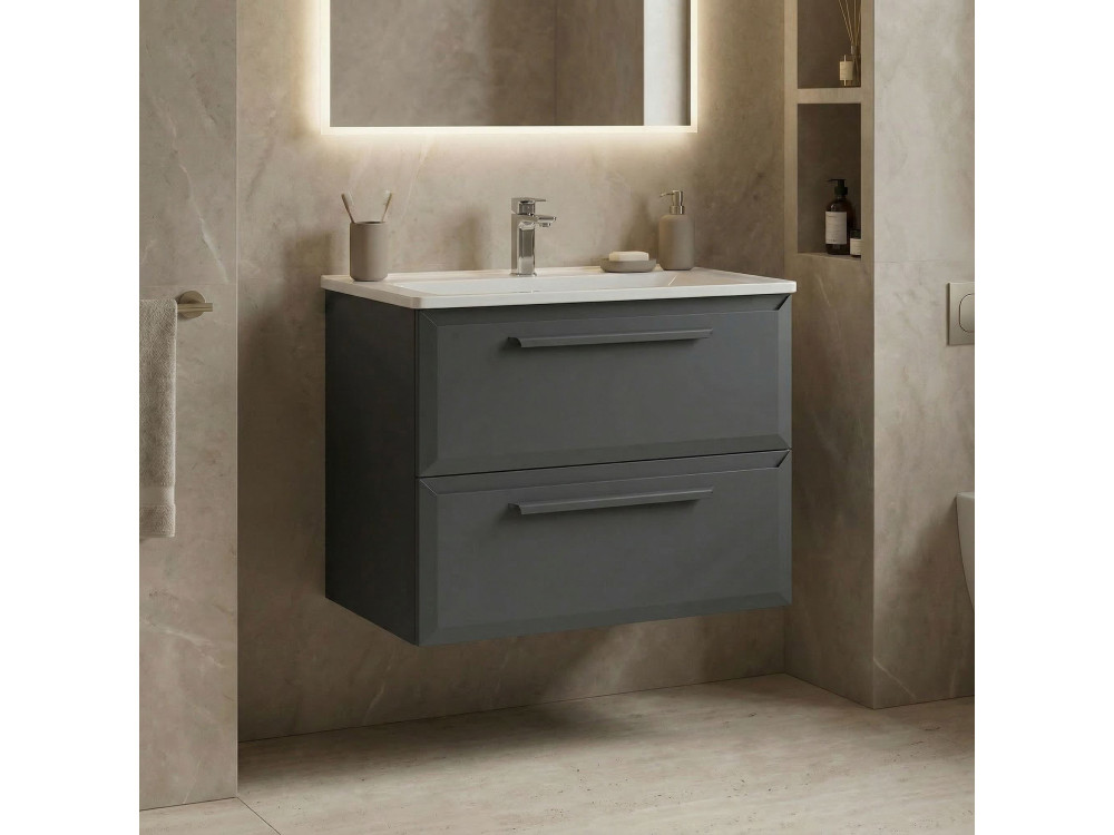 Waschtischunterschrank „Nuvola 65 v2“ – 65 x 50 x 62 cm – Anthrazit