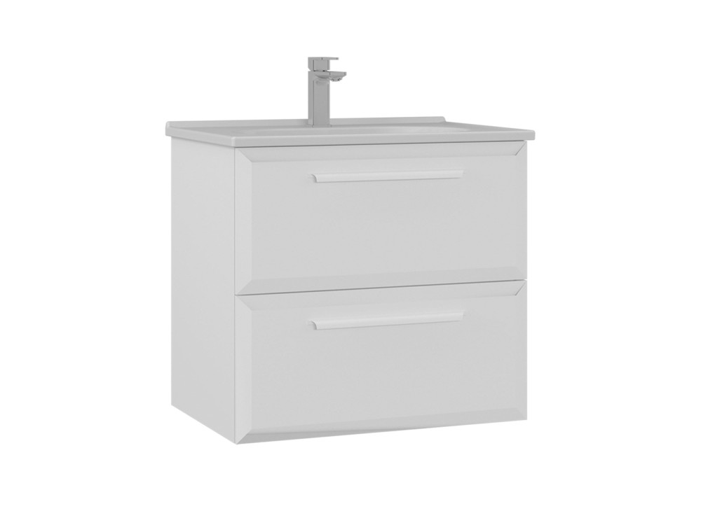 Waschtischunterschrank „Nuvola 65 v2“ – 65 x 50 x 62 cm – Weiß