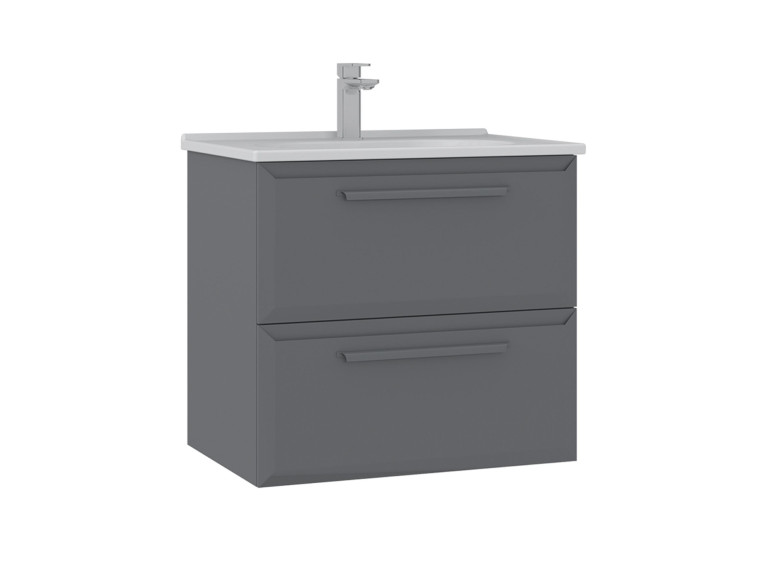 Waschtischunterschrank „Nuvola 65 v2“ – 65 x 50 x 62 cm – Grau