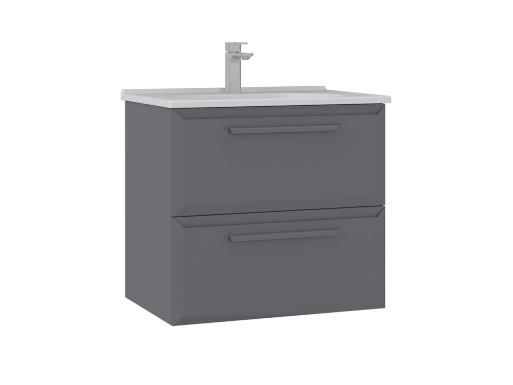 Waschtischunterschrank „Nuvola 65 v2“ – 65 x 50 x 62 cm – Grau