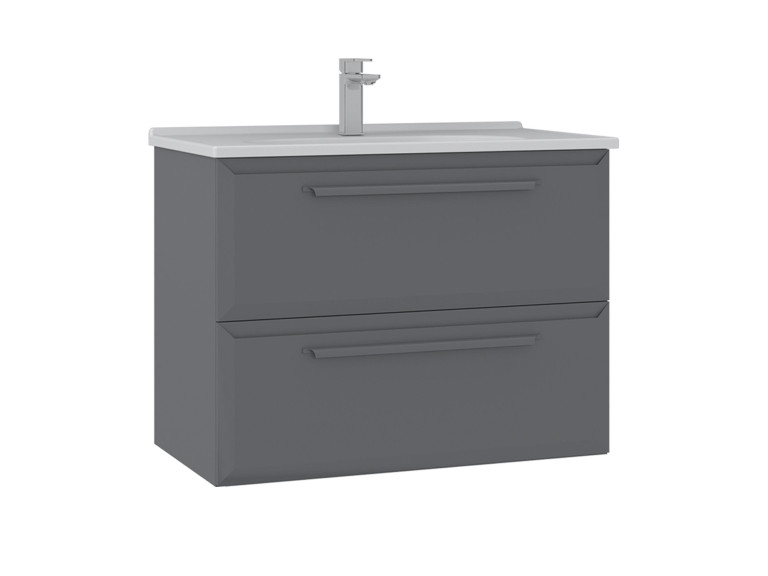 Waschtischunterschrank „Nuvola 80 v2“ – 80 x 50 x 62 cm – Grau