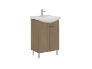 Waschtischunterschrank „Purus 55“ – 55 x 50 x 83 cm – Sonomo Oak
