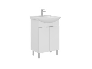 Waschtischunterschrank „Purus 55“ – 55 x 50 x 83 cm – Weiß