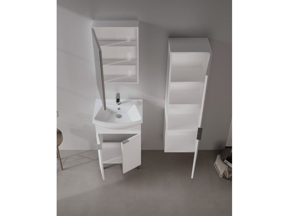 Waschtischunterschrank „Purus 55“ – 55 x 50 x 83 cm – Weiß