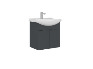 Waschtischunterschrank „Purus 55“ – 55 x 50 x 58 cm – Anthrazit matt