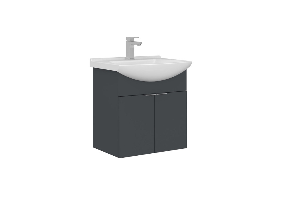 Waschtischunterschrank „Purus 55“ – 55 x 50 x 58 cm – Anthrazit matt