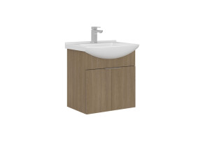 Waschtischunterschrank „Purus 55“ – 55 x 50 x 58 cm – Sonomo Oak