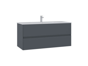 Waschtischunterschrank „Nest 121 v2“ – 121 x 51 x 55 cm – Anthrazit matt