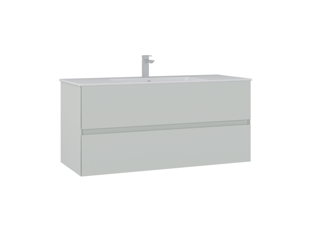 Waschtischunterschrank „Nest 121 v2“ – 121 x 51 x 55 cm – Matt-Cashmere