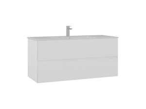 Waschtischunterschrank „Nest 121 v2“ – 121 x 51 x 55 cm – Mattweiß