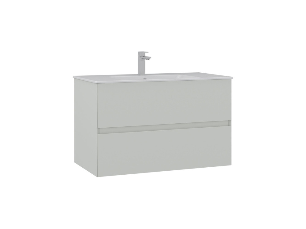 Waschtischunterschrank „Nest 91 v2“ – 91 x 51 x 55 cm – Matt-Cashmere