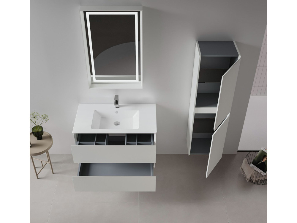 Waschtischunterschrank „Nest 91 v2“ – 91 x 51 x 55 cm – Matt-Cashmere