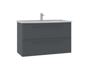 Waschtischunterschrank „Nuvola 100 v2“ – 100 x 50 x 62 cm – Anthrazit