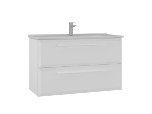 Waschtischunterschrank „Nuvola 100 v2“ – 100 x 50 x 62 cm – Weiß