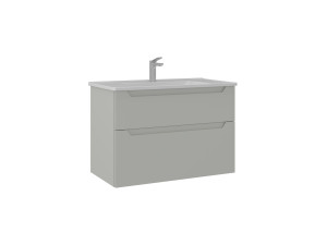 Waschtischunterschrank „Messina 85 v2“ – 85 x 45 x 55 cm – Matt-Cashmere