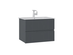 Waschtischunterschrank „Moonlight 70 v2“ – 71 x 51 x 51 cm – Anthrazit matt