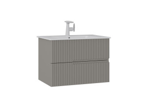 Waschtischunterschrank „Moonlight 70 v2“ – 71 x 51 x 51 cm – Matte Mink