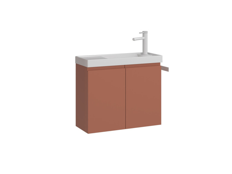 Waschtischunterschrank „Ferla 60“ – 60 x 22 x 50 cm – Matte Cinnamon
