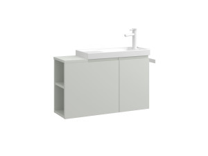 Waschtischunterschrank „Ferla 80“ – 80 x 22 x 45 cm – Matt-Cashmere