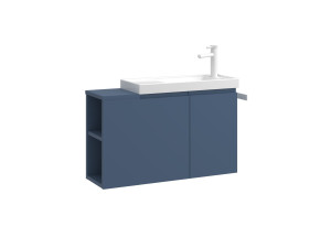 Waschtischunterschrank „Ferla 80“ – 80 x 22 x 45 cm – Petrolblau