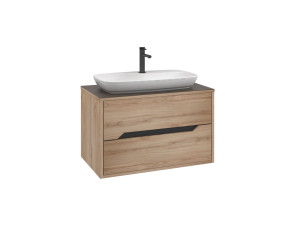 Waschtischunterschrank „Galia 80 v2“ – 80 x 50 x 50 cm – Eiche