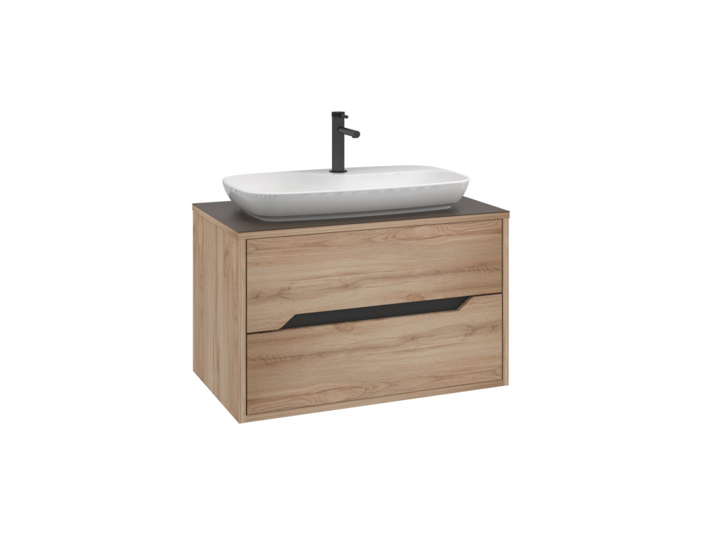 Waschtischunterschrank „Galia 80 v2“ – 80 x 50 x 50 cm – Eiche