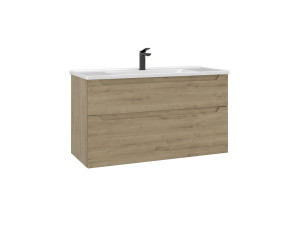 Waschtischunterschrank „Messina 100 v2“ – 100 x 45 x 55 cm – Eiche