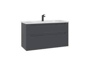 Waschtischunterschrank „Messina 100 v2“ – 100 x 45 x 55 cm – Anthrazit matt