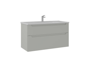 Waschtischunterschrank „Messina 100 v2“ – 100 x 45 x 55 cm – Matte Cashmere