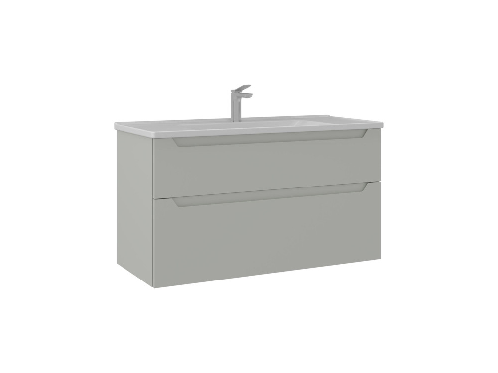 Waschtischunterschrank „Messina 100 v2“ – 100 x 45 x 55 cm – Matte Cashmere