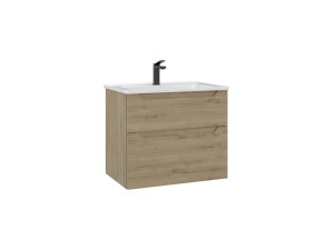 Waschtischunterschrank „Messina 65 v2“ – 65 x 45 x 55 cm – Eiche