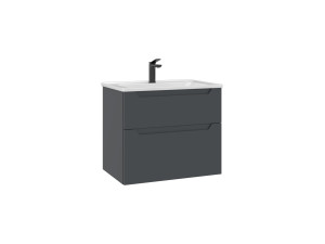 Waschtischunterschrank „Messina 65 v2“ – 65 x 45 x 55 cm – Anthrazit matt