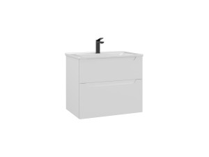 Waschtischunterschrank „Messina 65 v2“ – 65 x 45 x 55 cm – Mattweiß