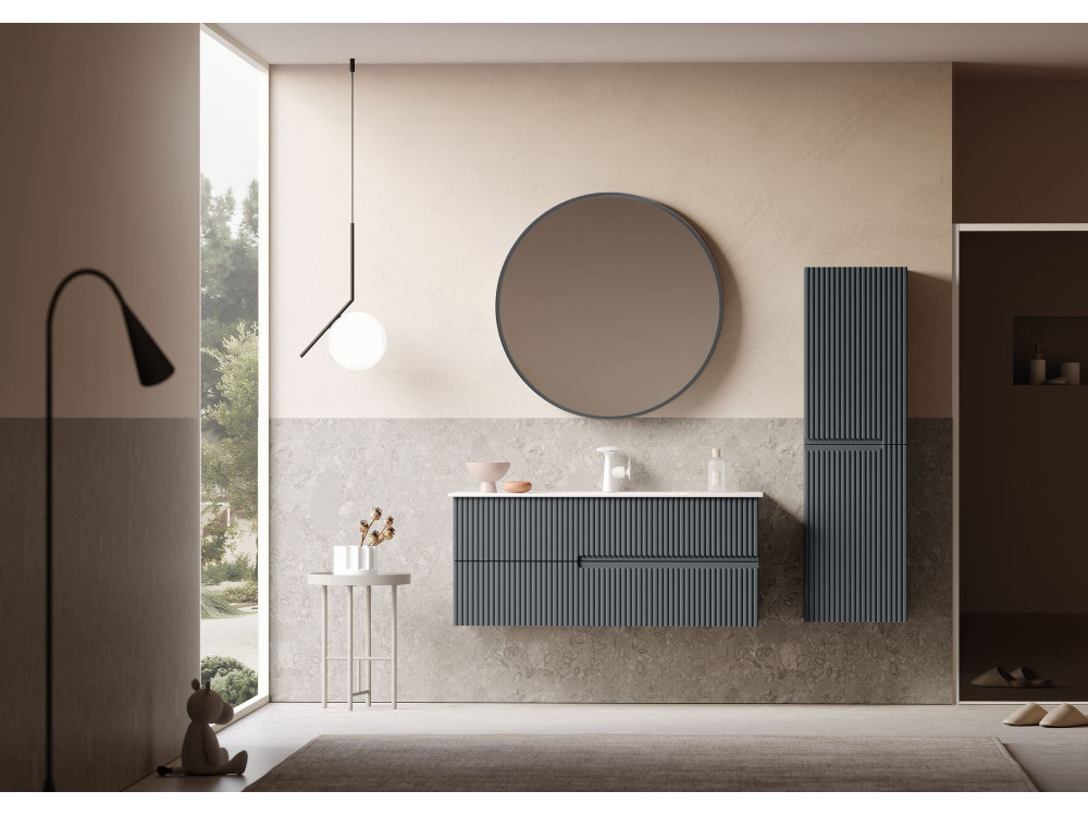 Waschtischunterschrank „Moonlight 120“ – 121 x 51 x 51 cm – Anthrazit matt