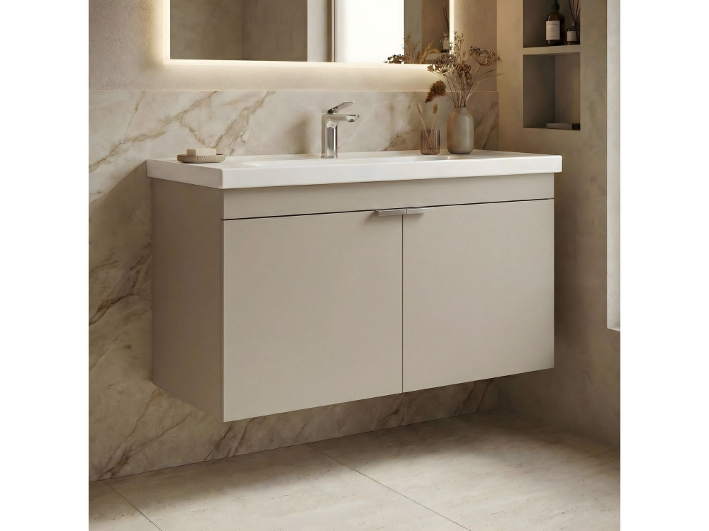 Waschtischunterschrank „Desna 100“ – 100 x 45 x 58 cm – Sand