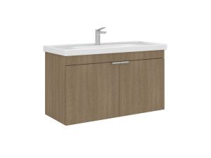 Waschtischunterschrank „Desna 100“ – 100 x 45 x 58 cm – Sonomo Oak