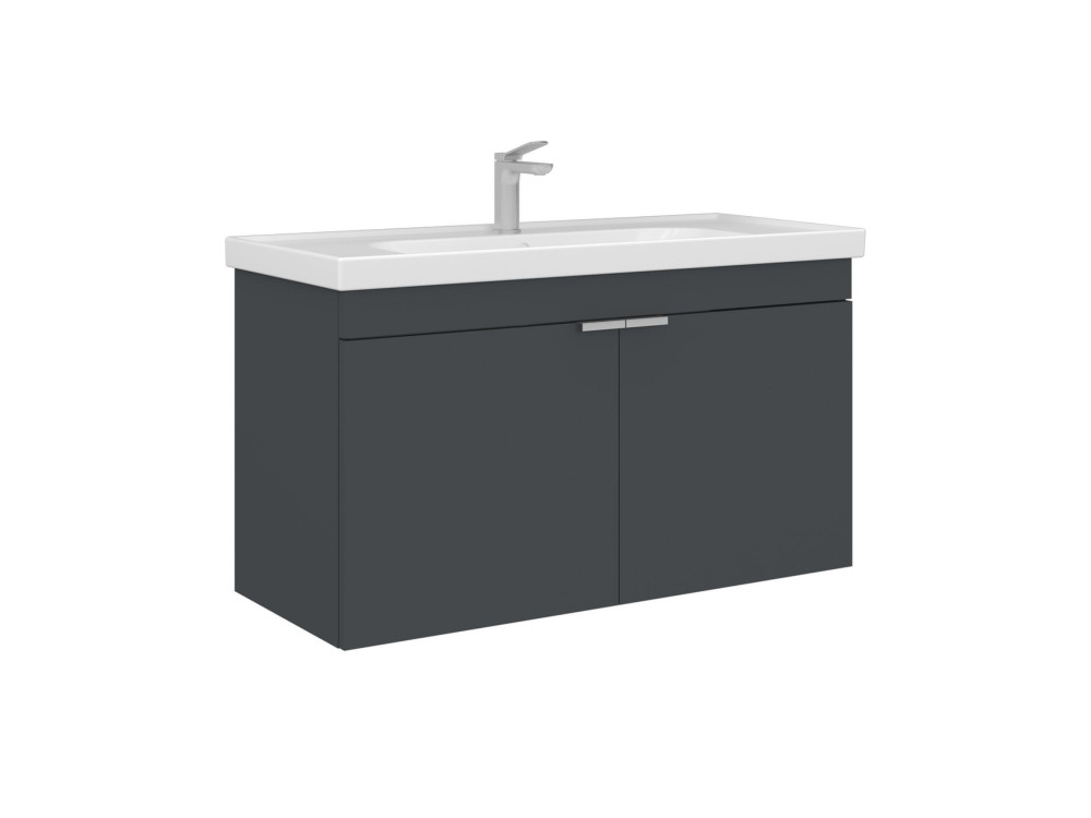 Waschtischunterschrank „Desna 100“ – 100 x 45 x 58 cm – Anthrazit matt