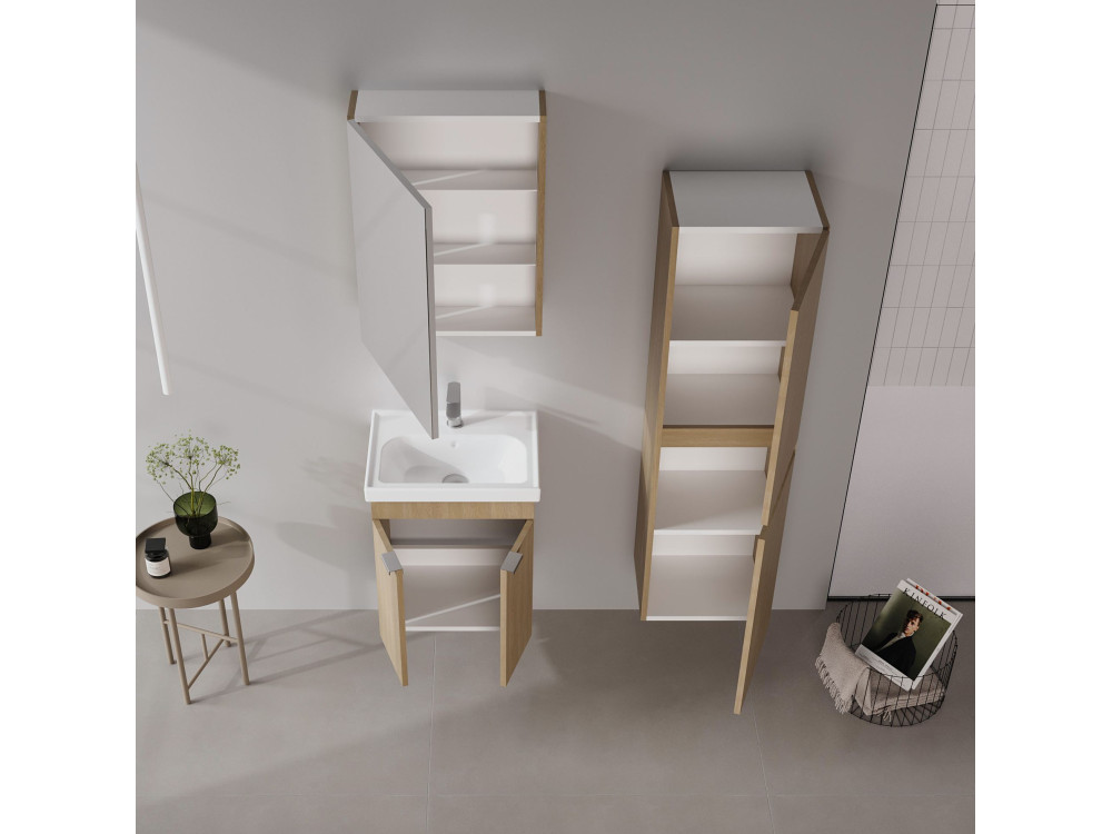 Waschtischunterschrank „Desna 50“ – 50 x 38 x 58 cm – Sonomo-Eiche