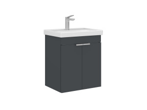 Waschtischunterschrank „Desna 50“ – 50 x 38 x 58 cm – Anthrazit matt