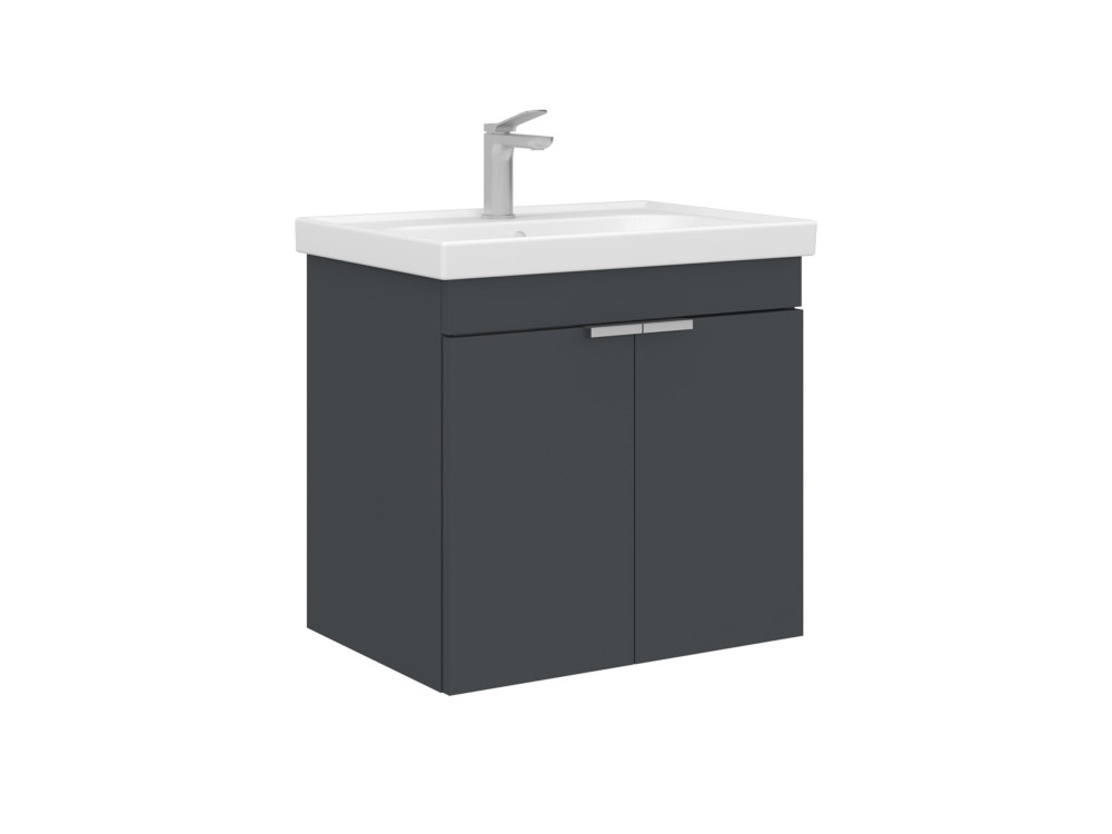Waschtischunterschrank „Desna 60“ – 60 x 45 x 58 cm – Anthrazit matt