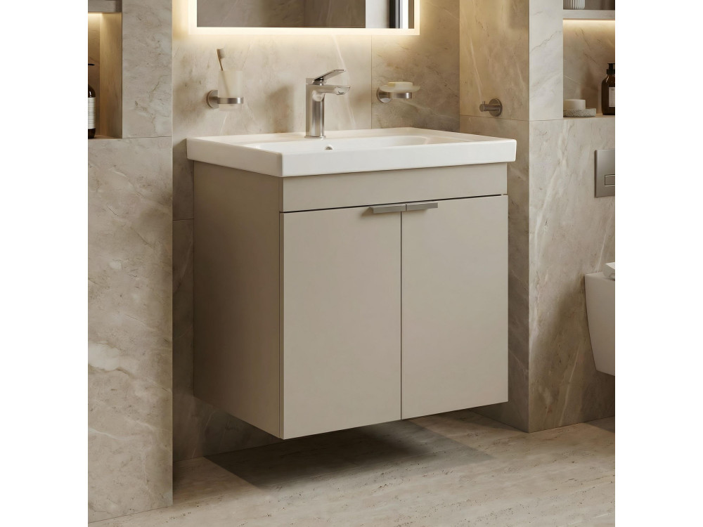 Waschtischunterschrank „Desna 60“ – 60 x 45 x 58 cm – Sand