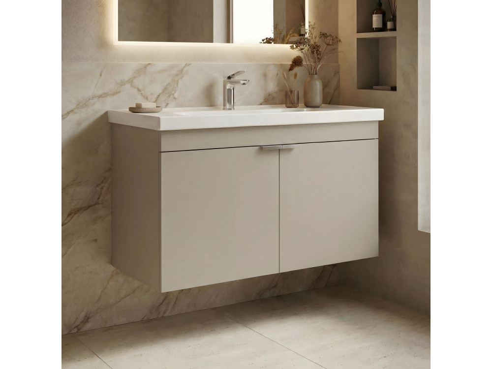 Waschtischunterschrank „Desna 80“ – 80 x 45 x 58 cm – Sand