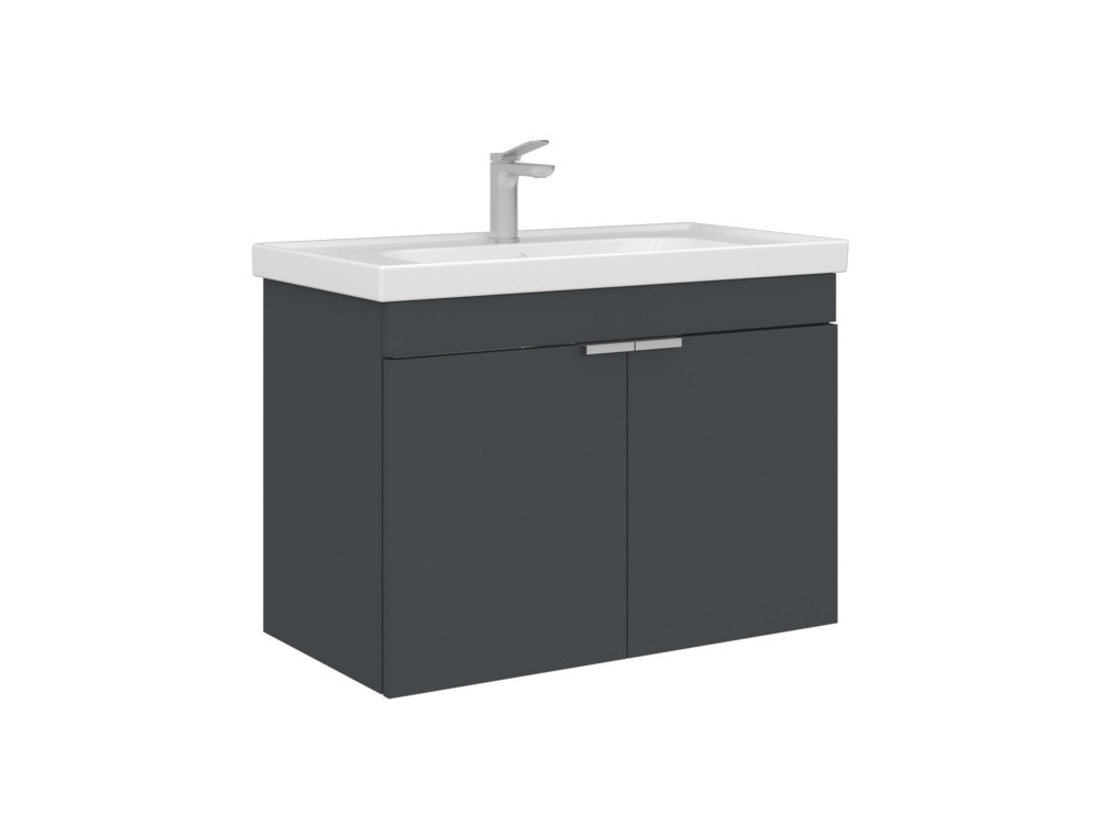 Waschtischunterschrank „Desna 80“ – 80 x 45 x 58 cm – Anthrazit matt